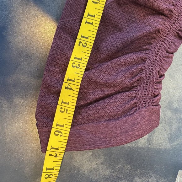 Lululemon In The Flow Crop II‎ Leggings Heathered Purple Womens Size 8 Cropped - Picture 12 of 12